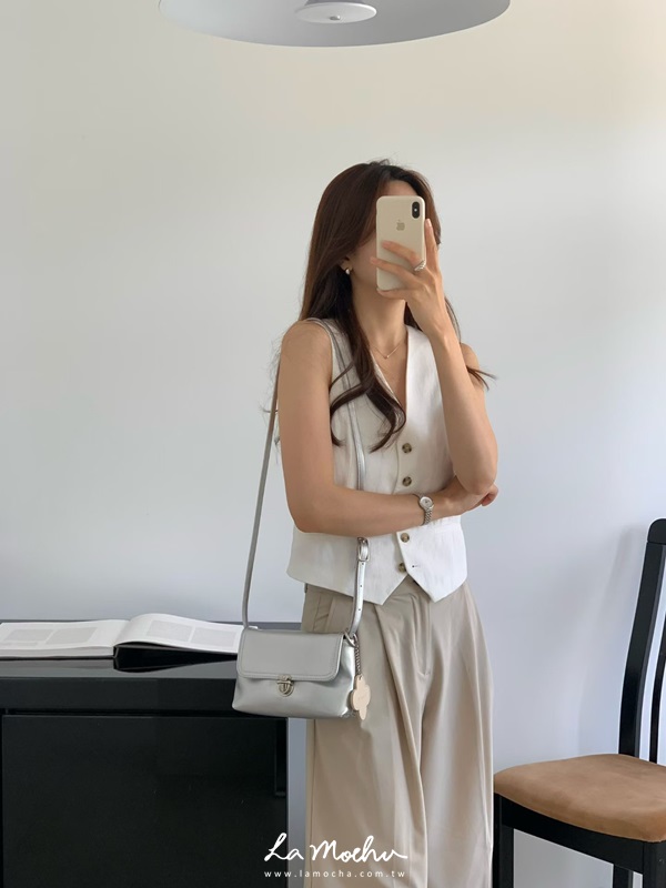 小公事牛皮斜背包